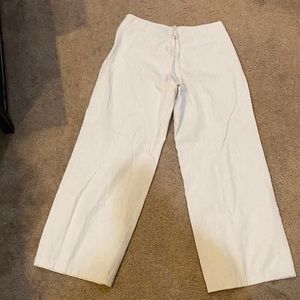 Isaac Mizrahi tan beach pants